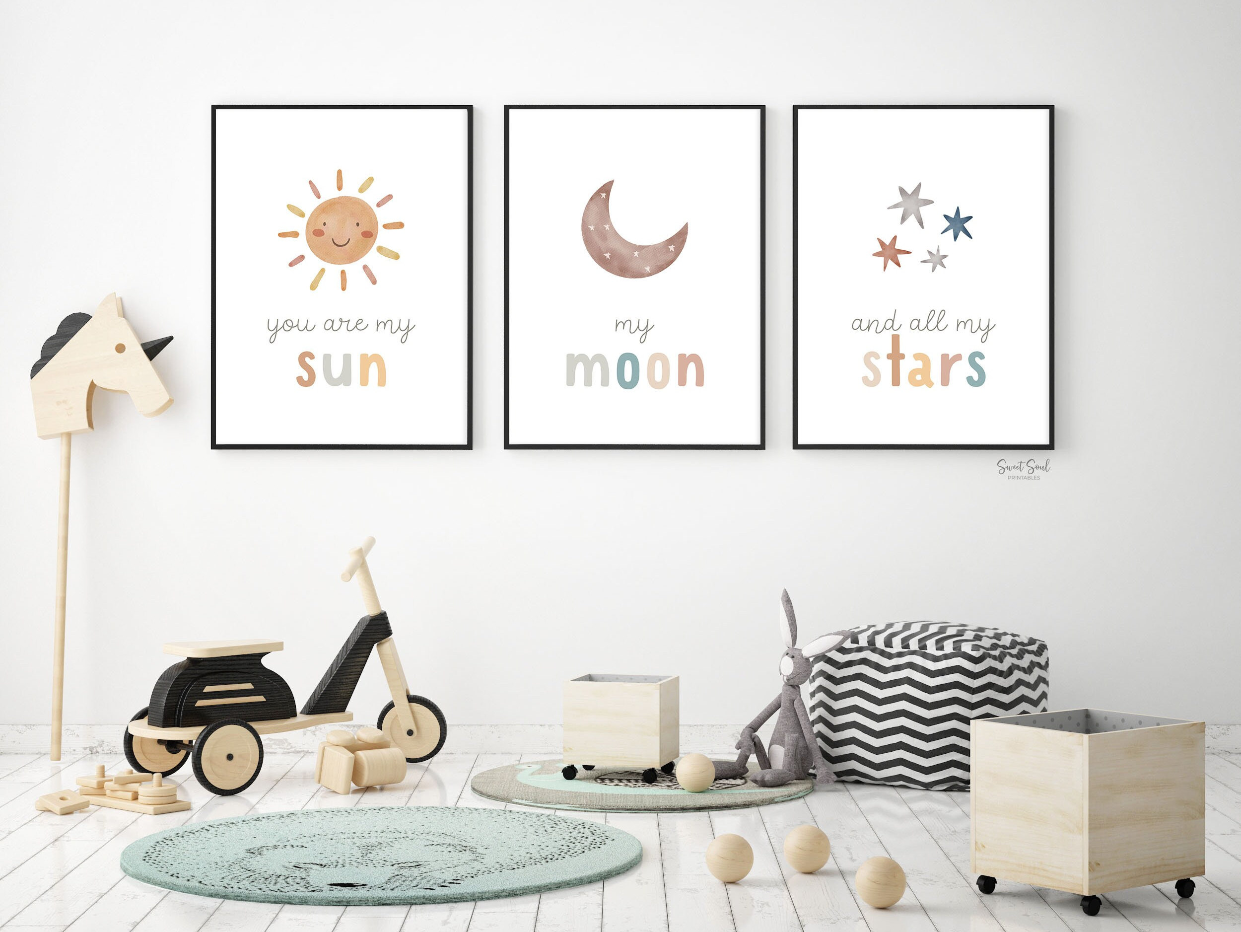 You Are My Sun My Moon and All My Stars, Nursery Prints Boho, Gender ...