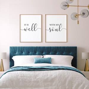 It Is Well With My Soul, Bible Verse Print Christian Wall Art, Wedding Decor Bible Verse Wall Art, Home Decor Sign, Wall Decor Printable Art image 8