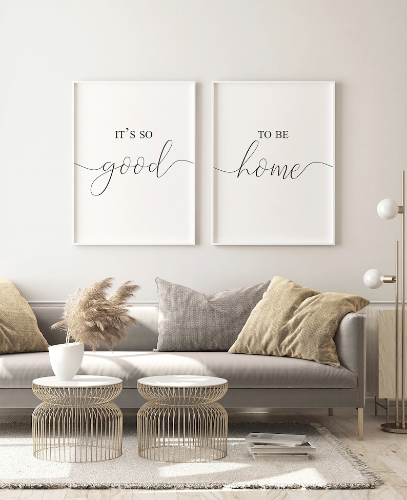 Its so good to be home print living room decor wall art above Etsy