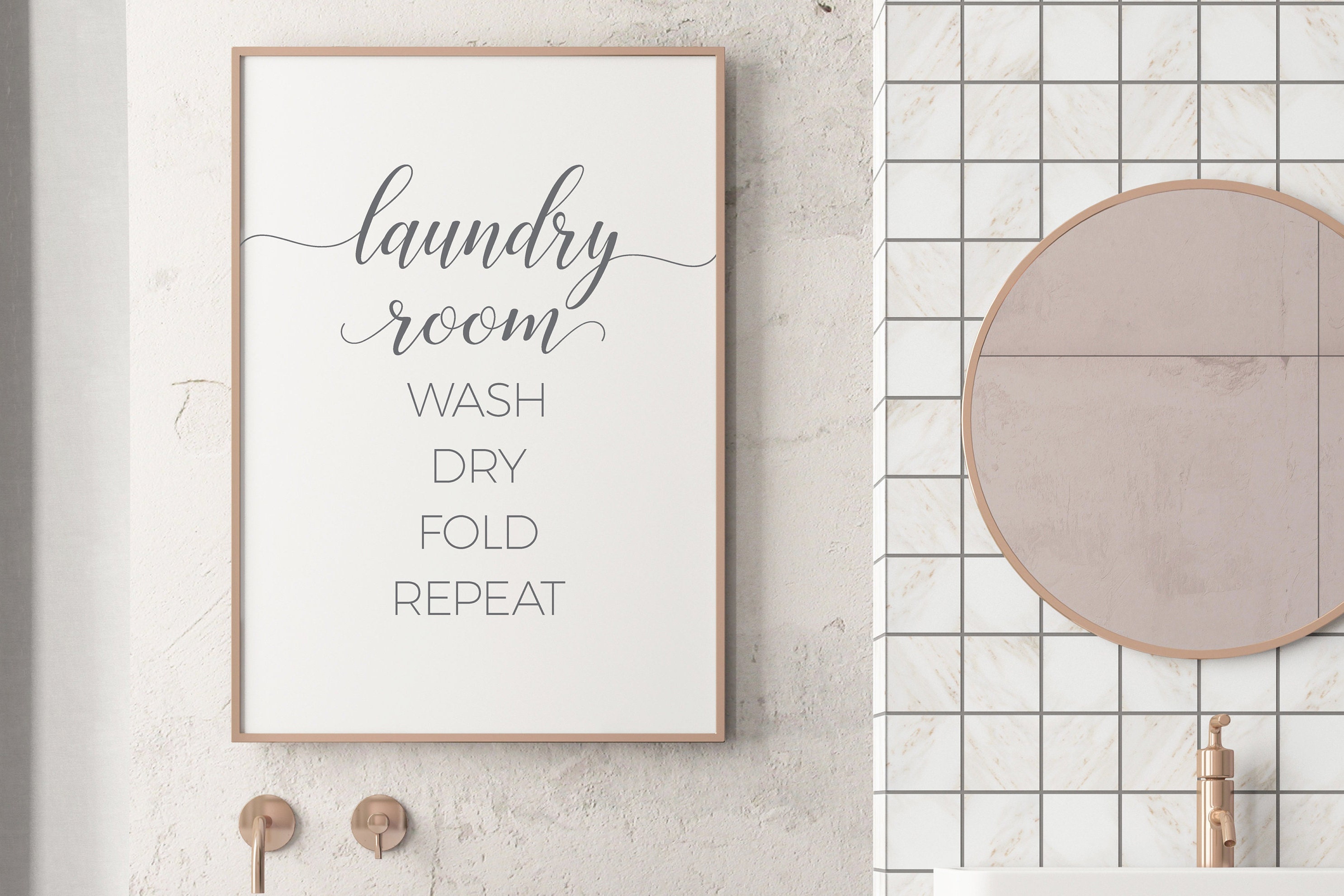 Laundry room prints laundry wall art laundry sign printable Etsy