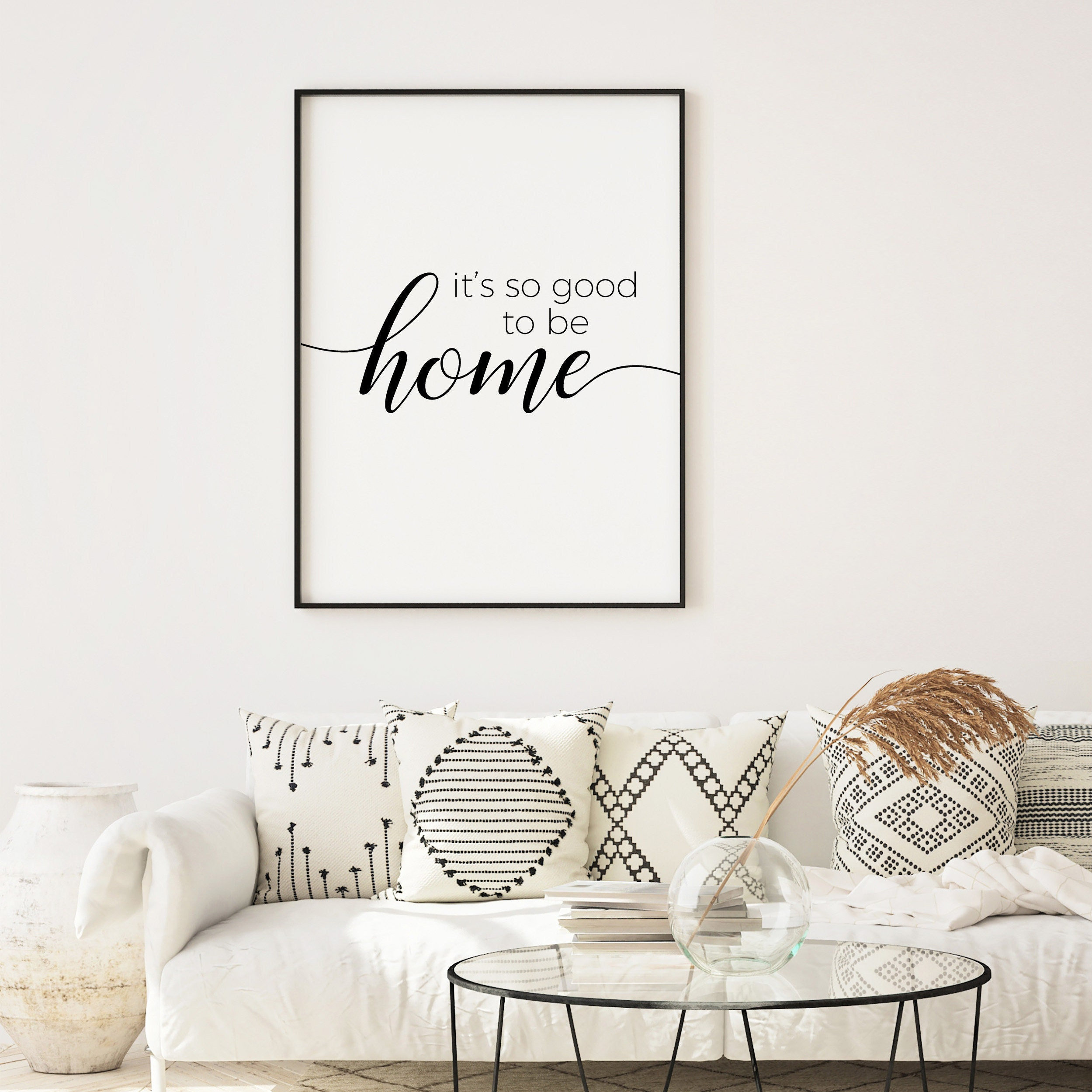 It\'s so Good to Be Home Print Living Room Decor Printable - Etsy