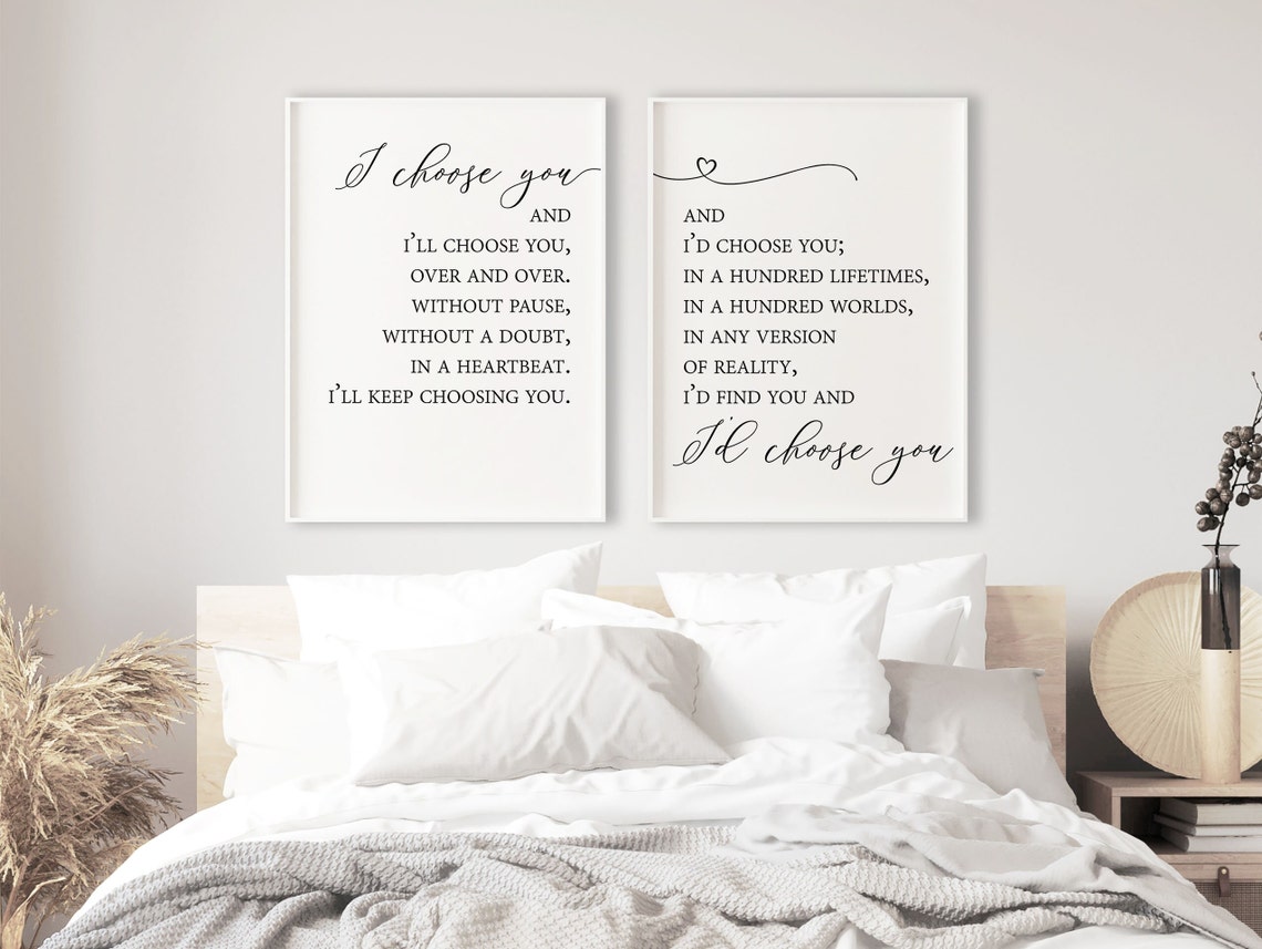 I Choose You Print I Choose You and I'll Choose You | Etsy