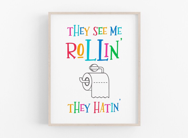 Kids Bathroom Signs Funny Kids Bathroom Wall Art Kids Bathroom - Etsy