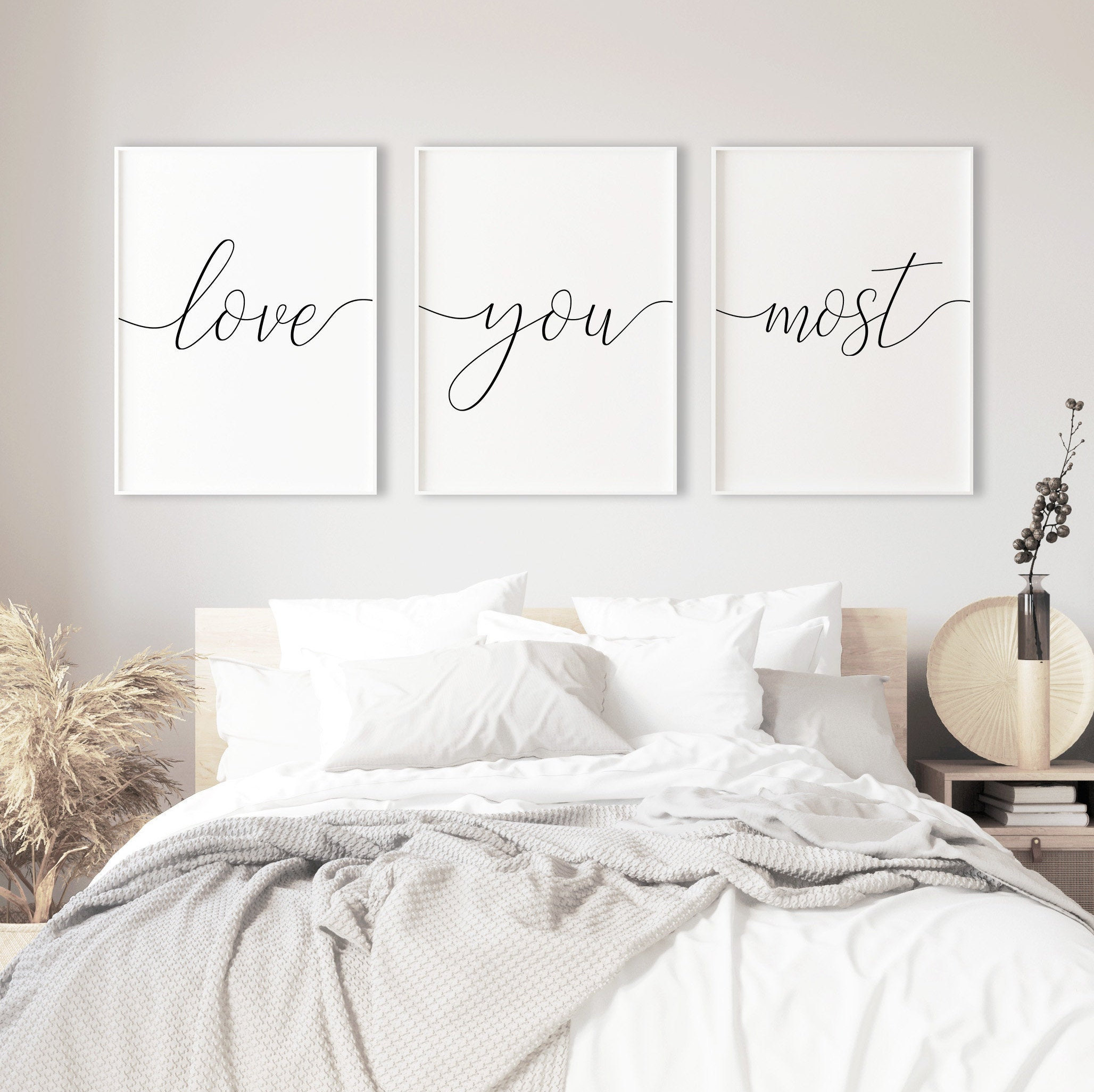 bedroom printable quote wall decor for bedroom set of 3 etsy