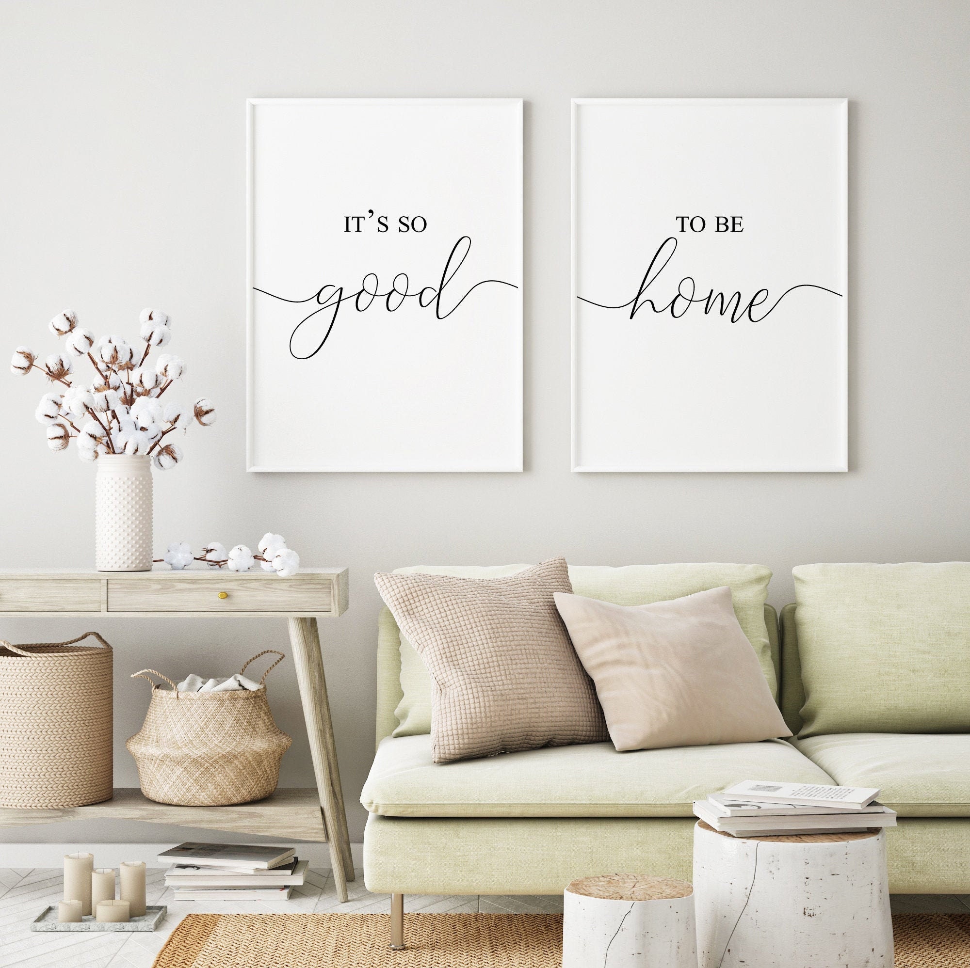 It's so Good to Be Home Print Living Room Decor Wall Art Etsy India