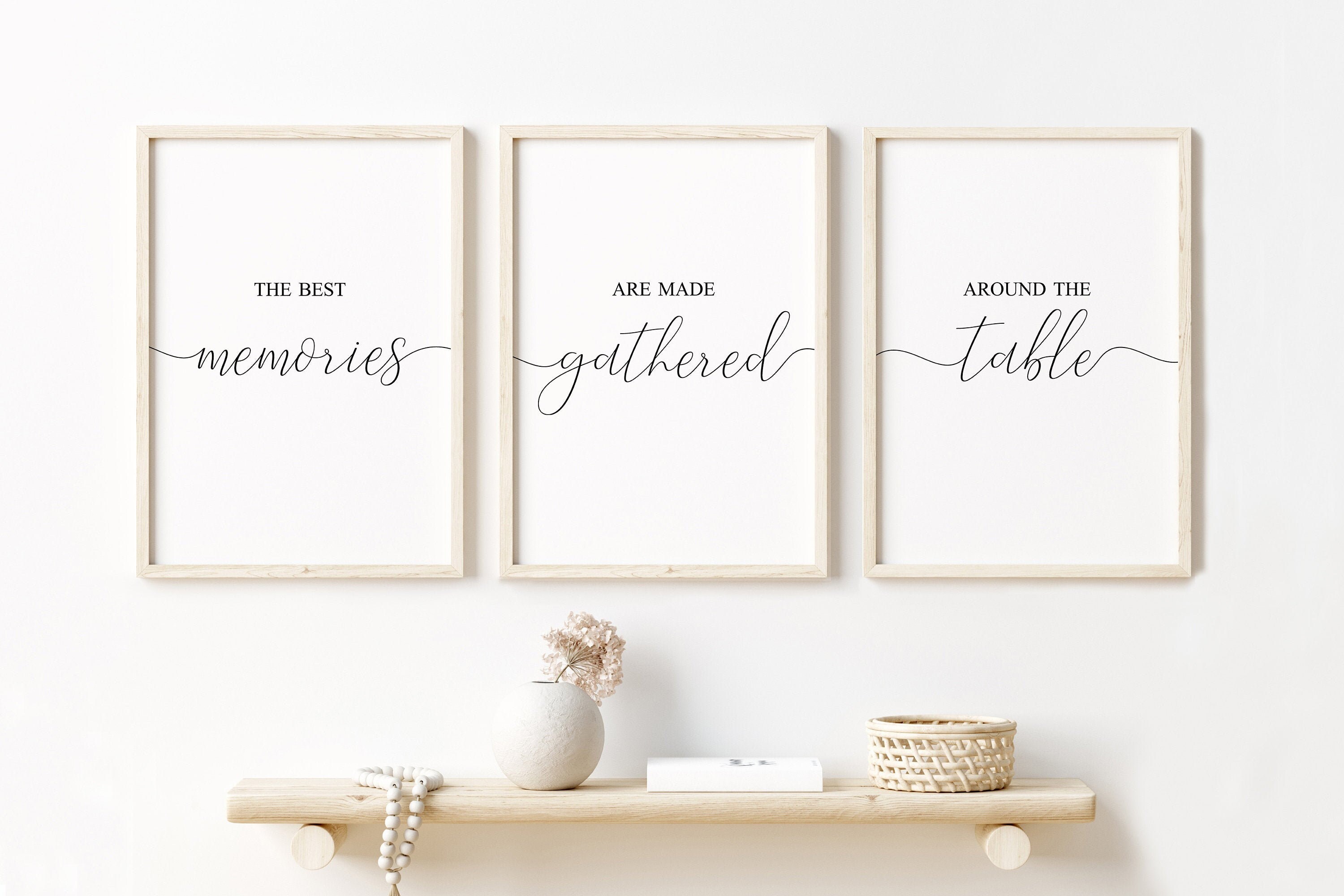 Dining room prints set of 3 dinning room wall decor printable Etsy