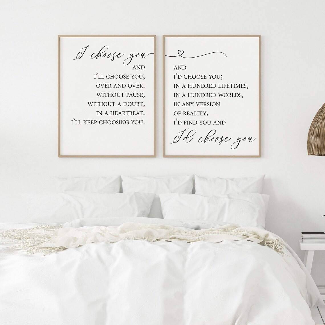 I Choose You Print I Choose You and I'll Choose You | Etsy
