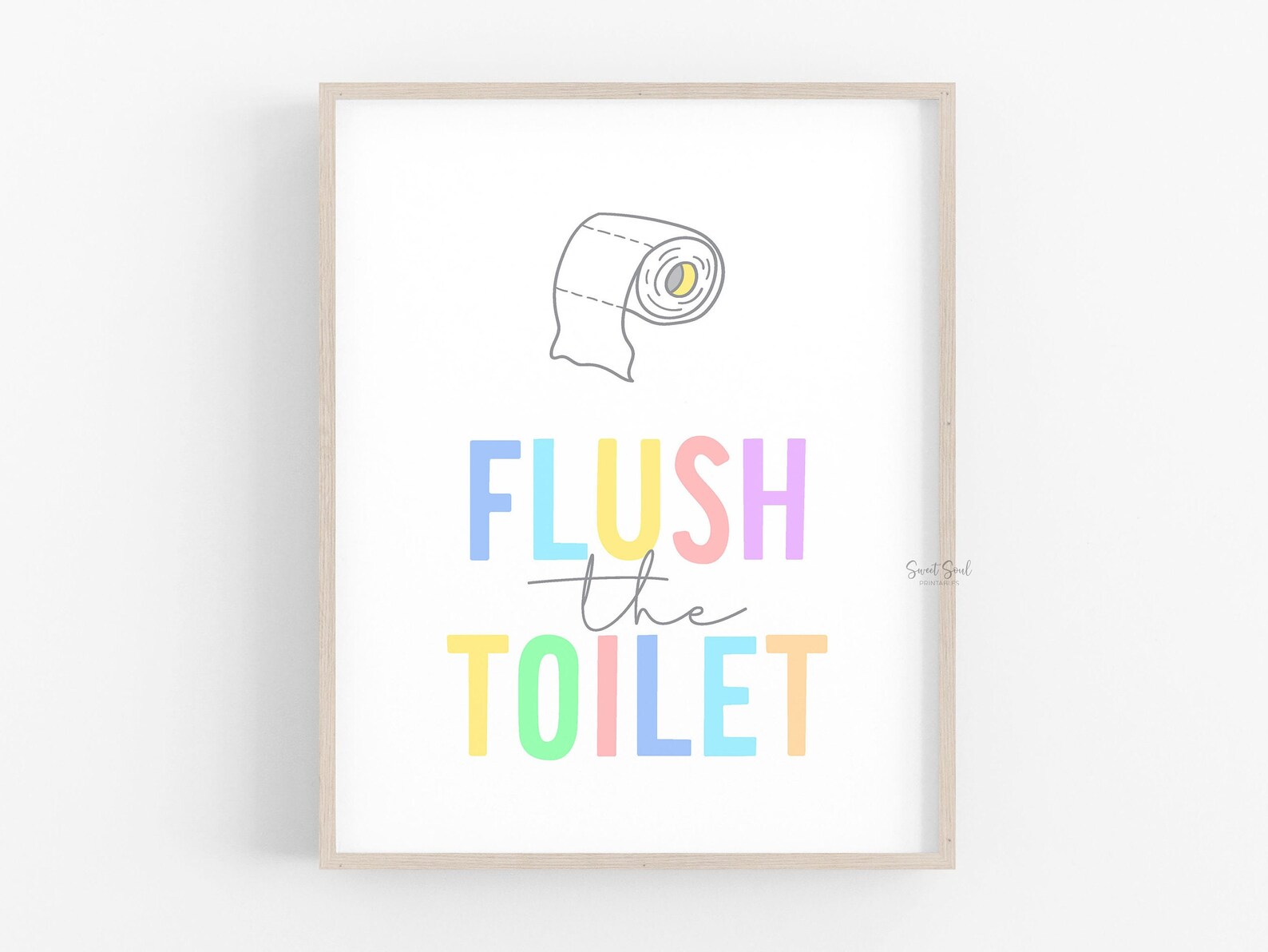 Bathroom Prints Kids Bathroom Wall Art Printable Children - Etsy