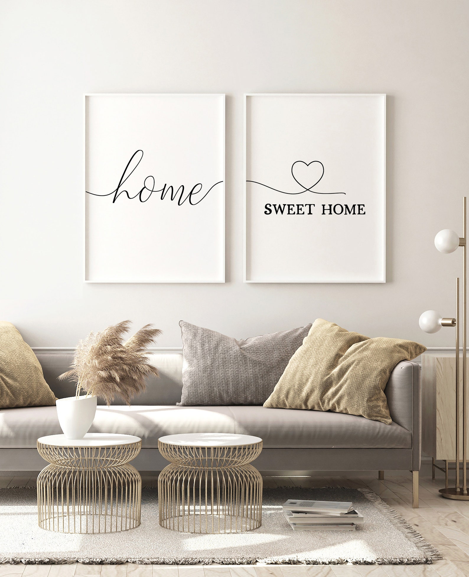 Home Sweet Home Print, Home Wall Art Prints, Hallway Wall Decor, Living ...