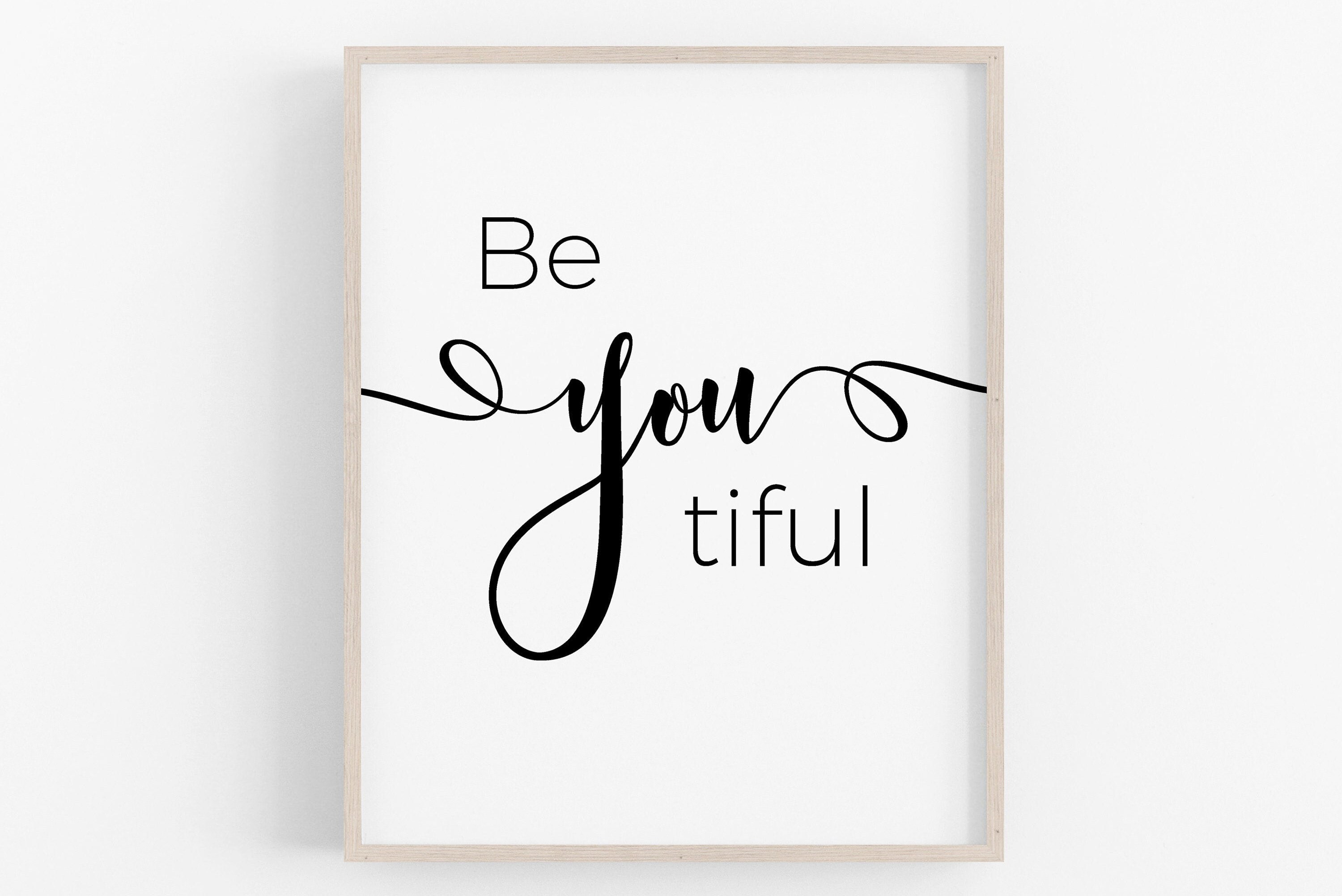Be You Print Girl Bedroom Decor Printable Art Nursery Wall Prints Beyoutiful Print Wall Art Girls Room Quotes Art Print Be You Tiful