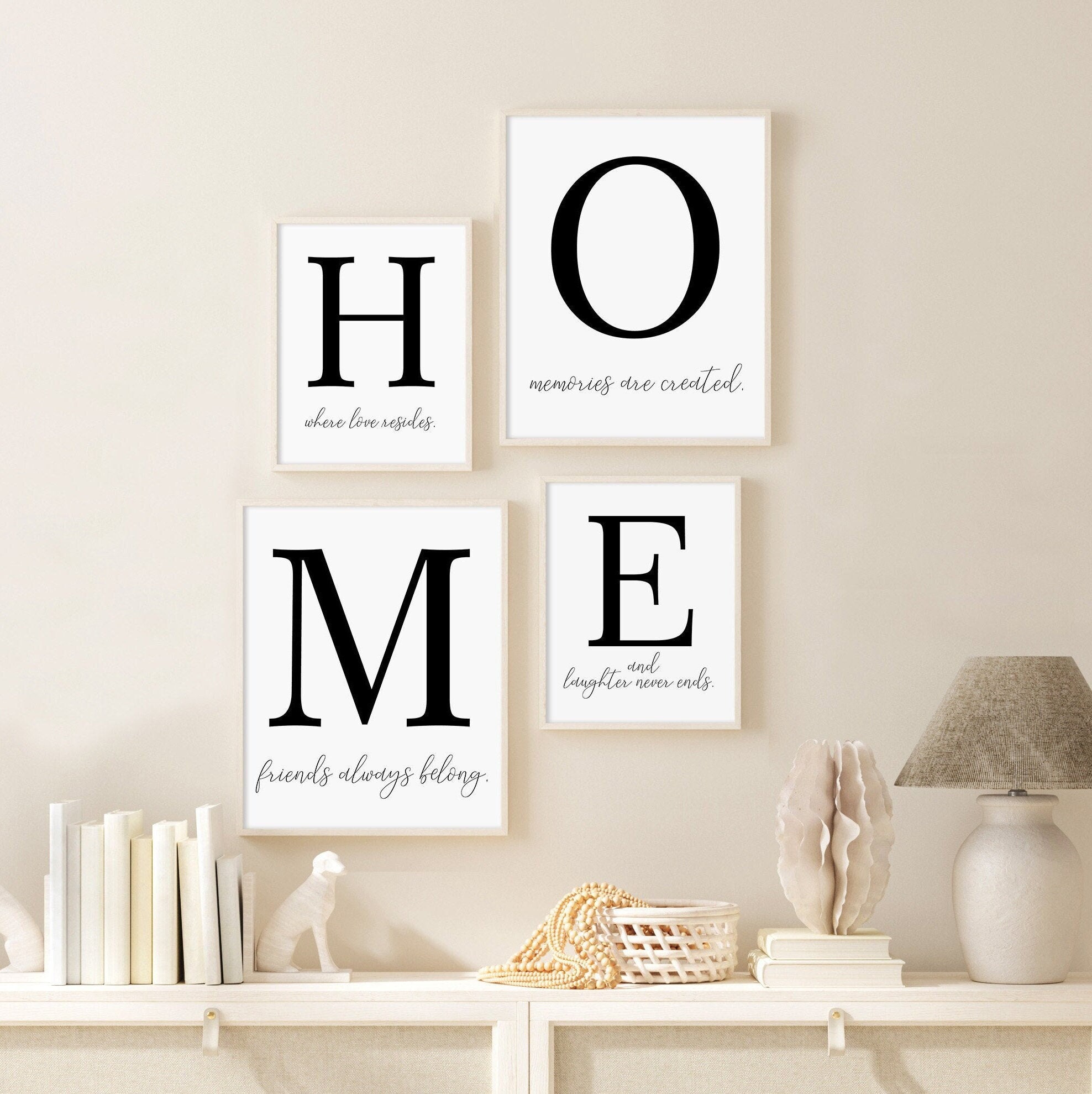 Home Decor Quotes Home Where Love Resides Entryway Wall Art - Etsy