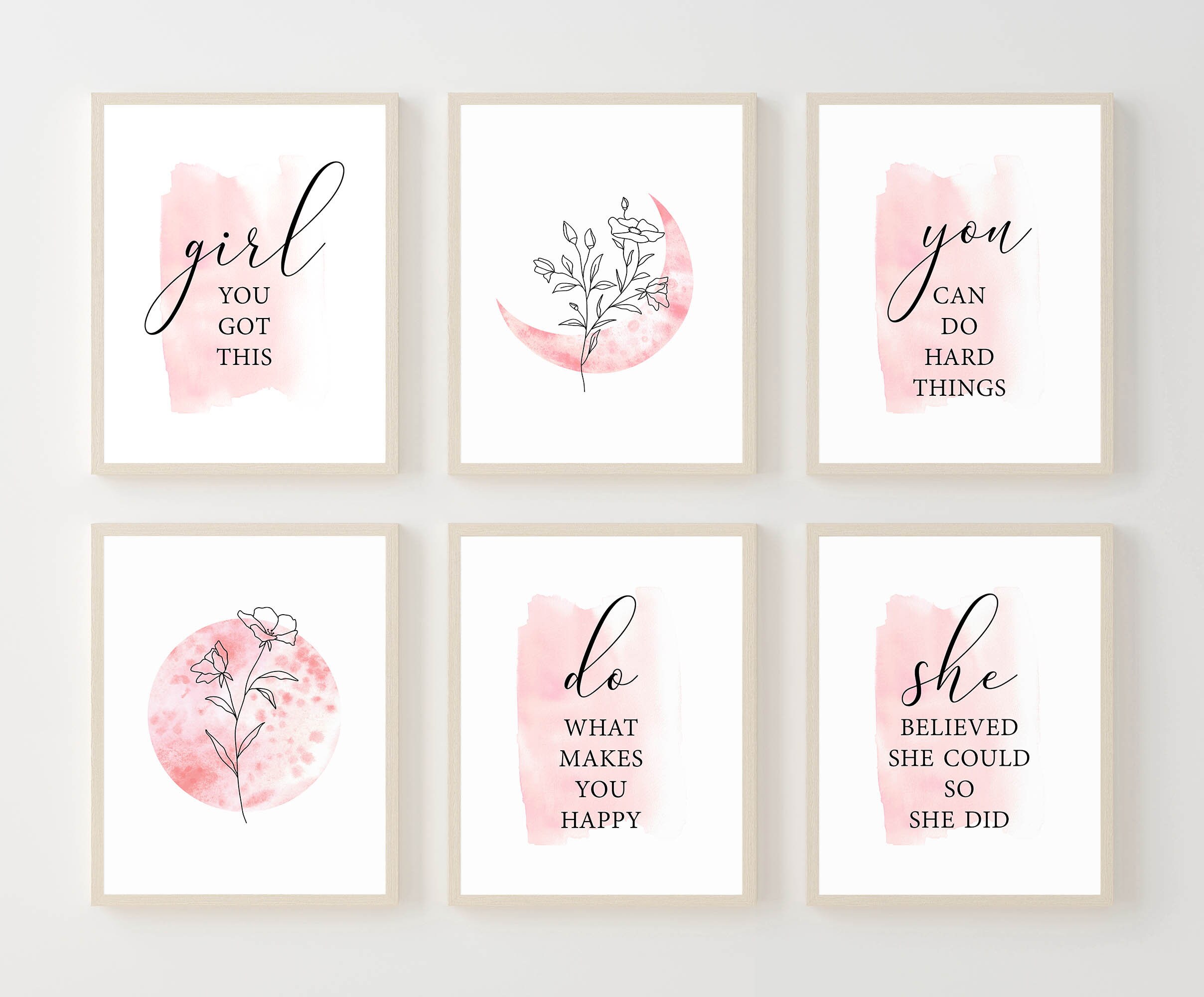 Girl Bedroom Prints Teenage Girl Wall Art Printable College Etsy