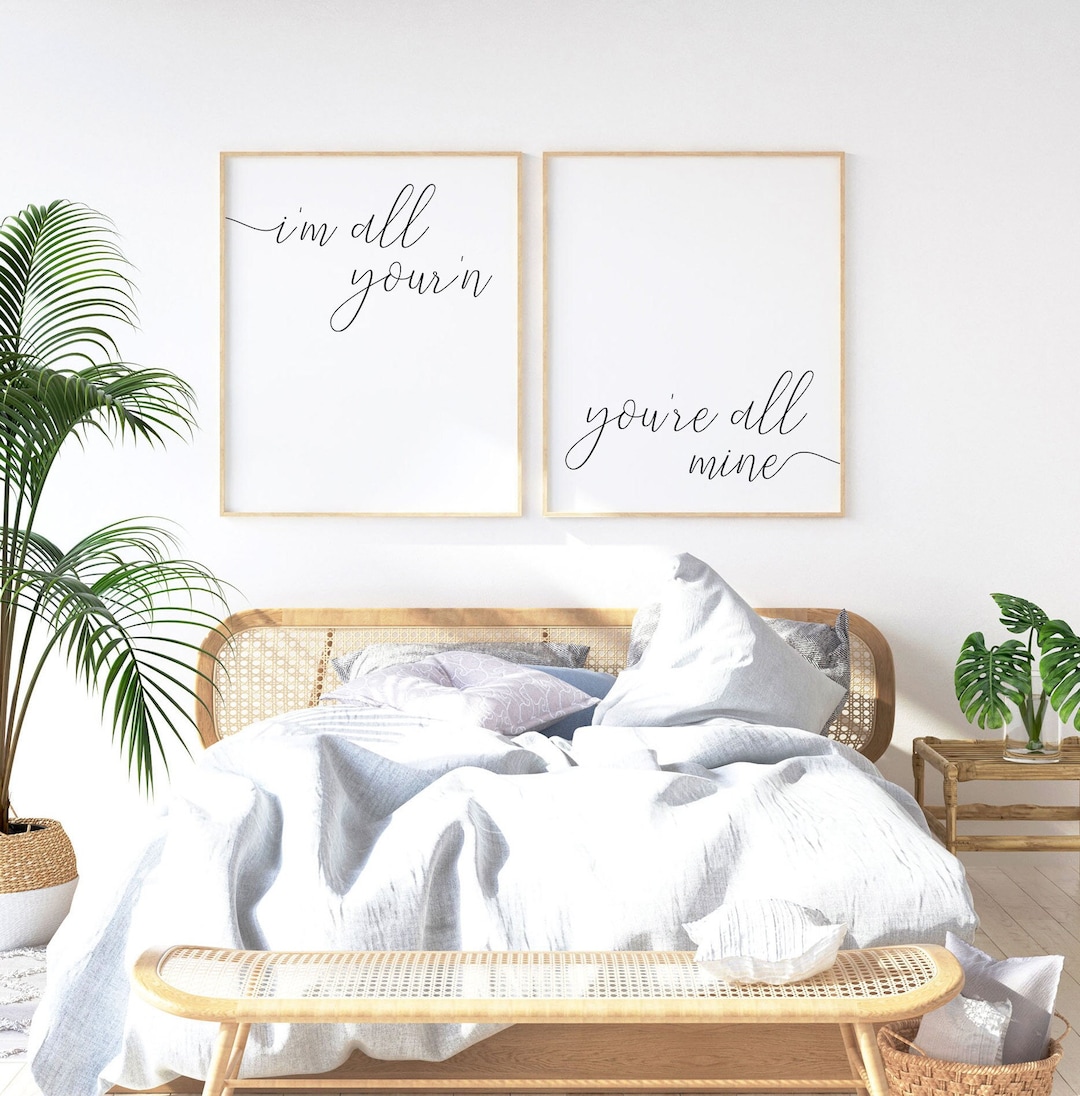 Bedroom Prints, Couple Bedroom Wall Decor, Bedroom Wall Art Quote ...