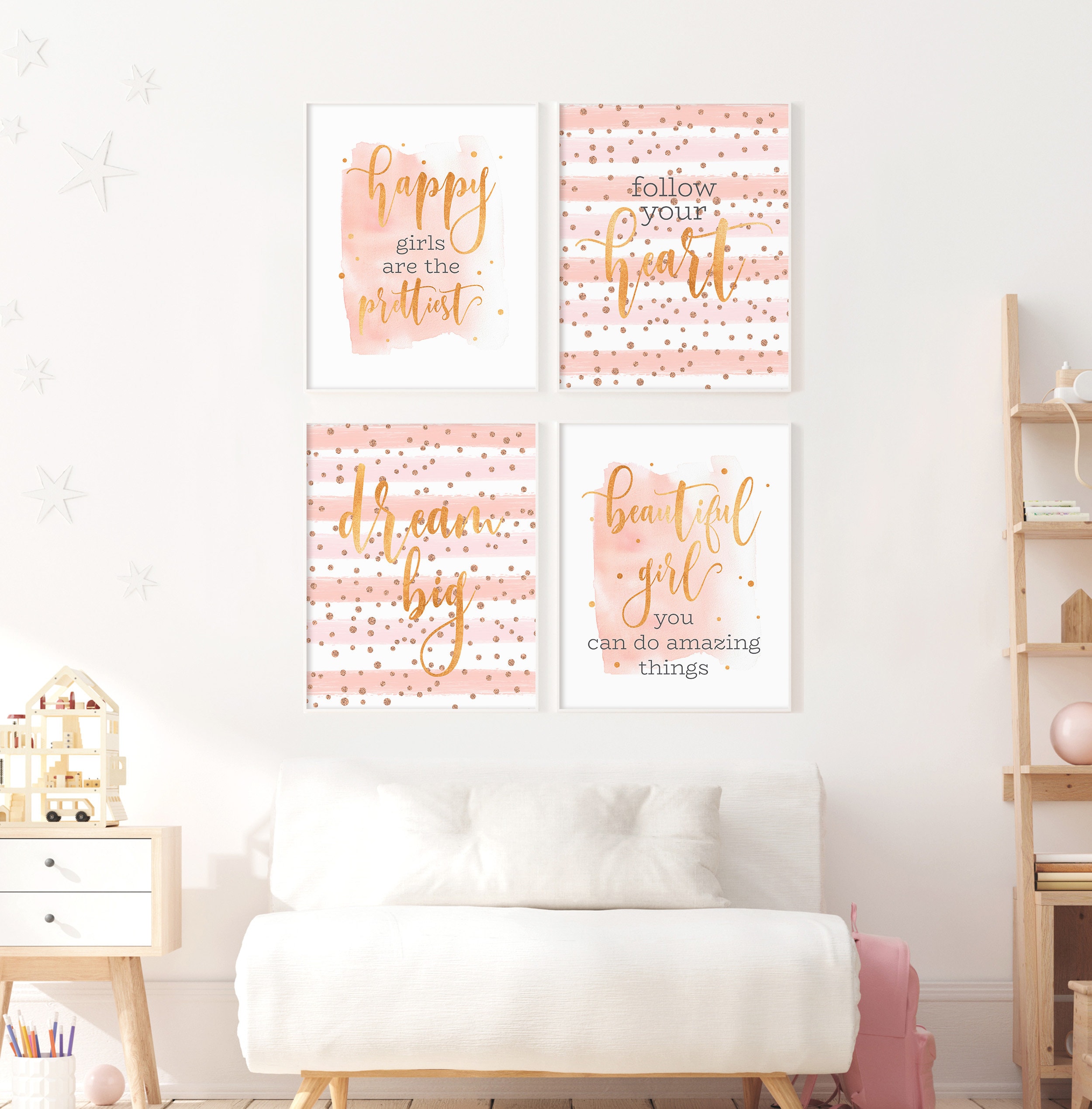 girls bedroom prints quotes printable wall art girl roomteen etsy