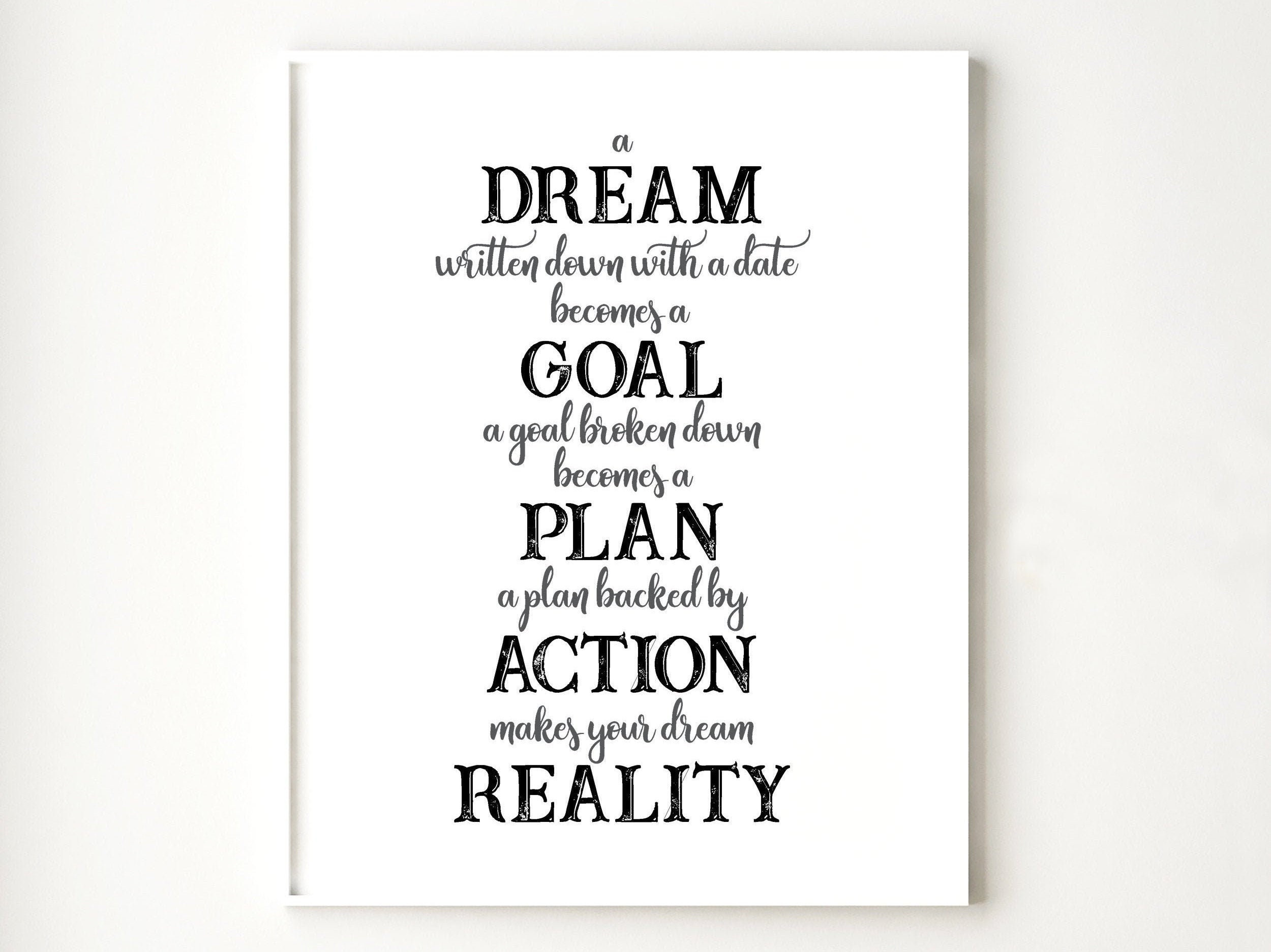 Digital Prints Quotes Poster Printables Inspirational Quotes | Etsy
