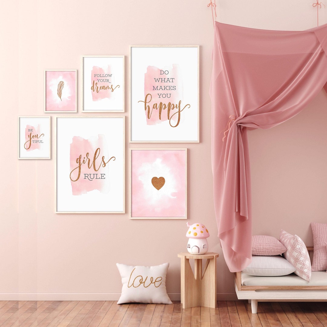 Girl Bedroom Prints Download Teenage Girl Room Wall Art, Girl Nursery ...