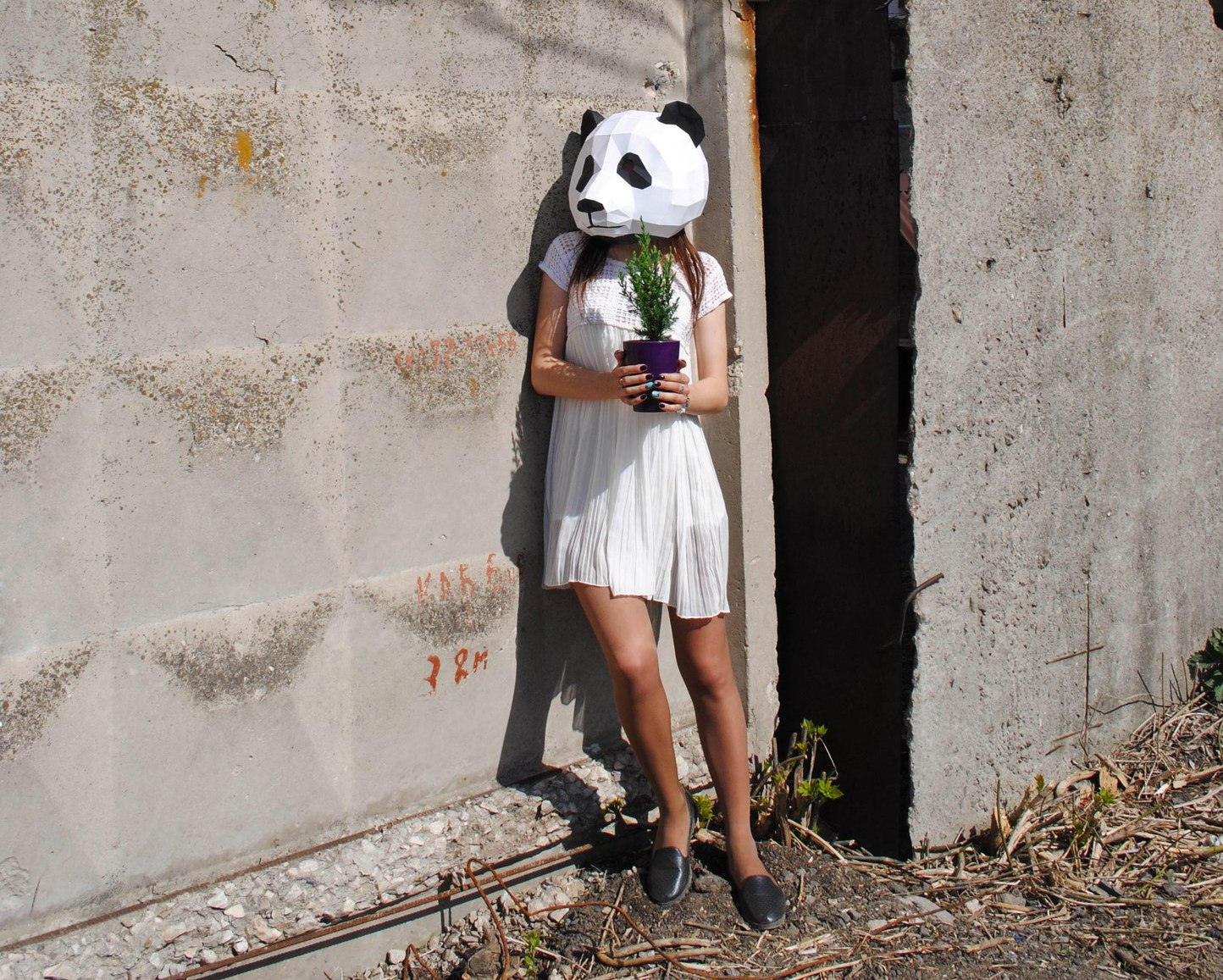 Panda mask / DIY Papercraft Panda / Origami Digital Download / | Etsy
