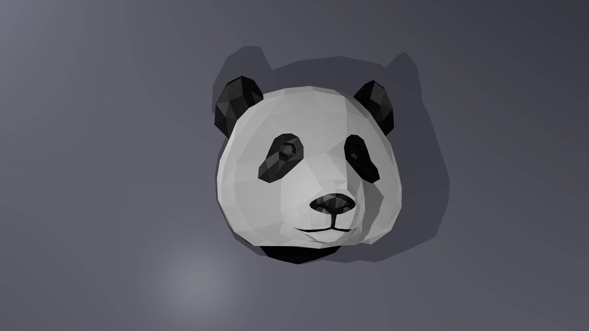 PAPERCRAFT Panda Head Template Instruction DIY Paper Etsy