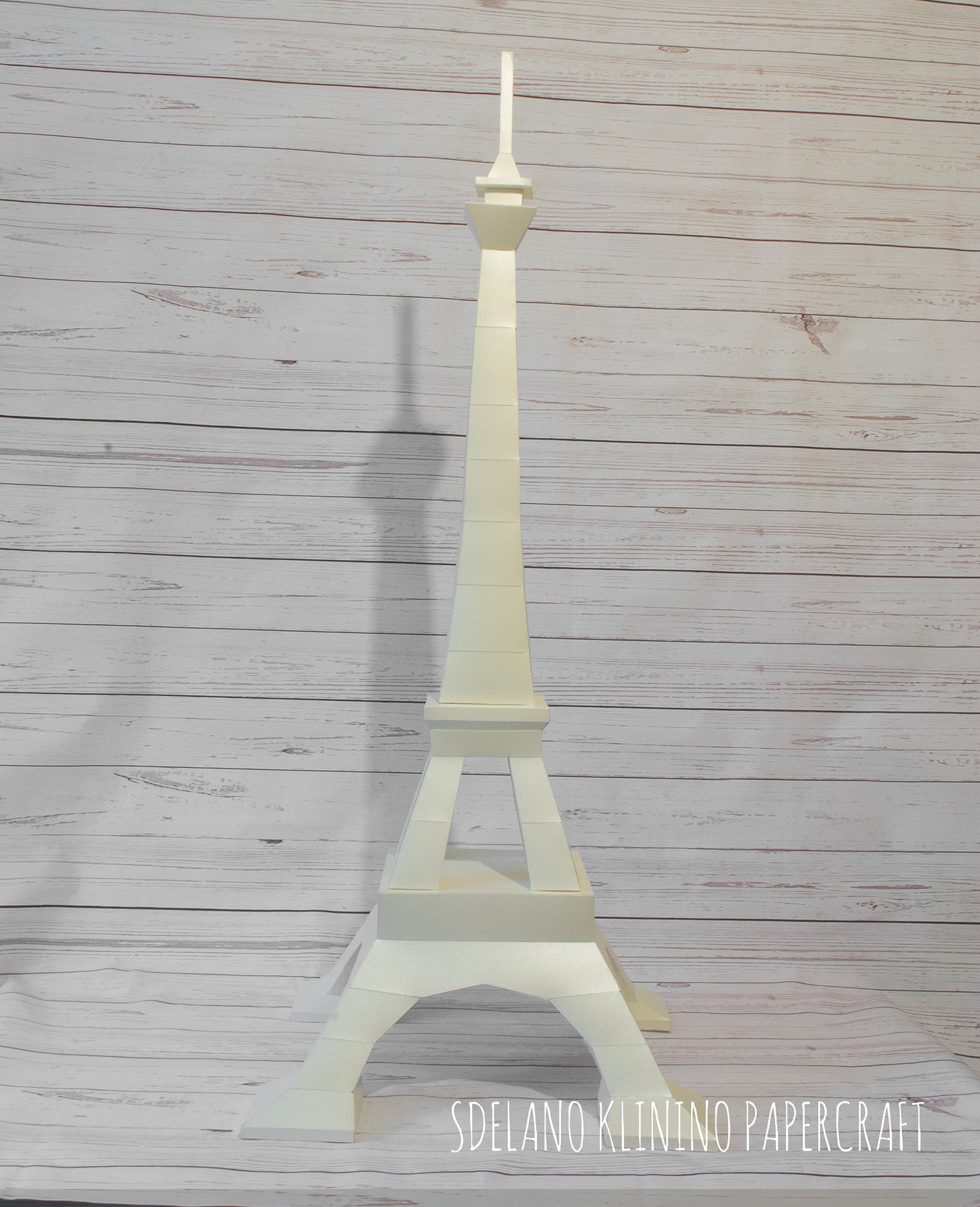 PAPERCRAFT Eiffel Tower Papercraft Template / Cardboard Wall Etsy