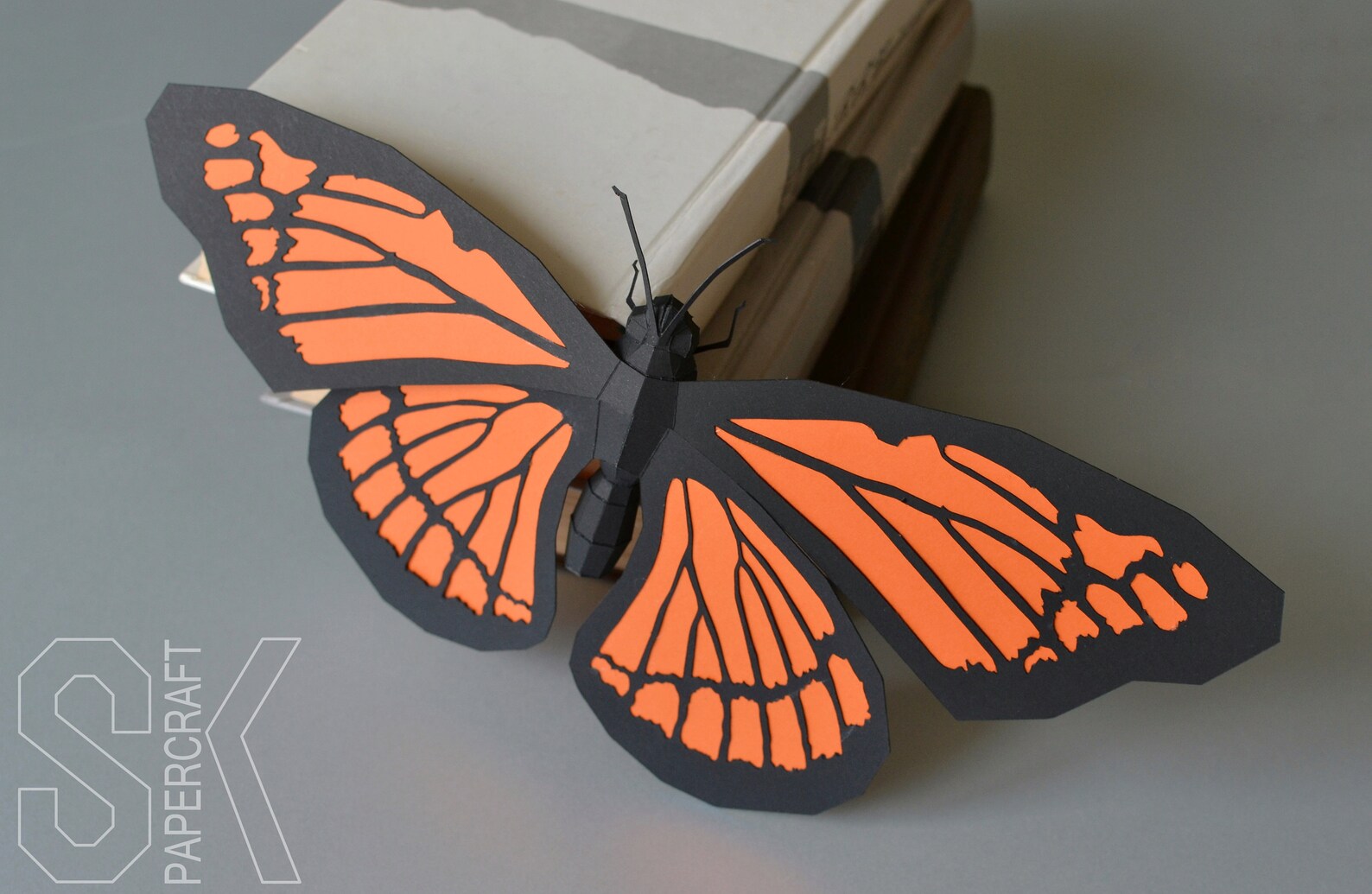 PAPERCRAFT BUTTERFLY Pdf / Paper Moth / Cardboard Wall Decor Etsy