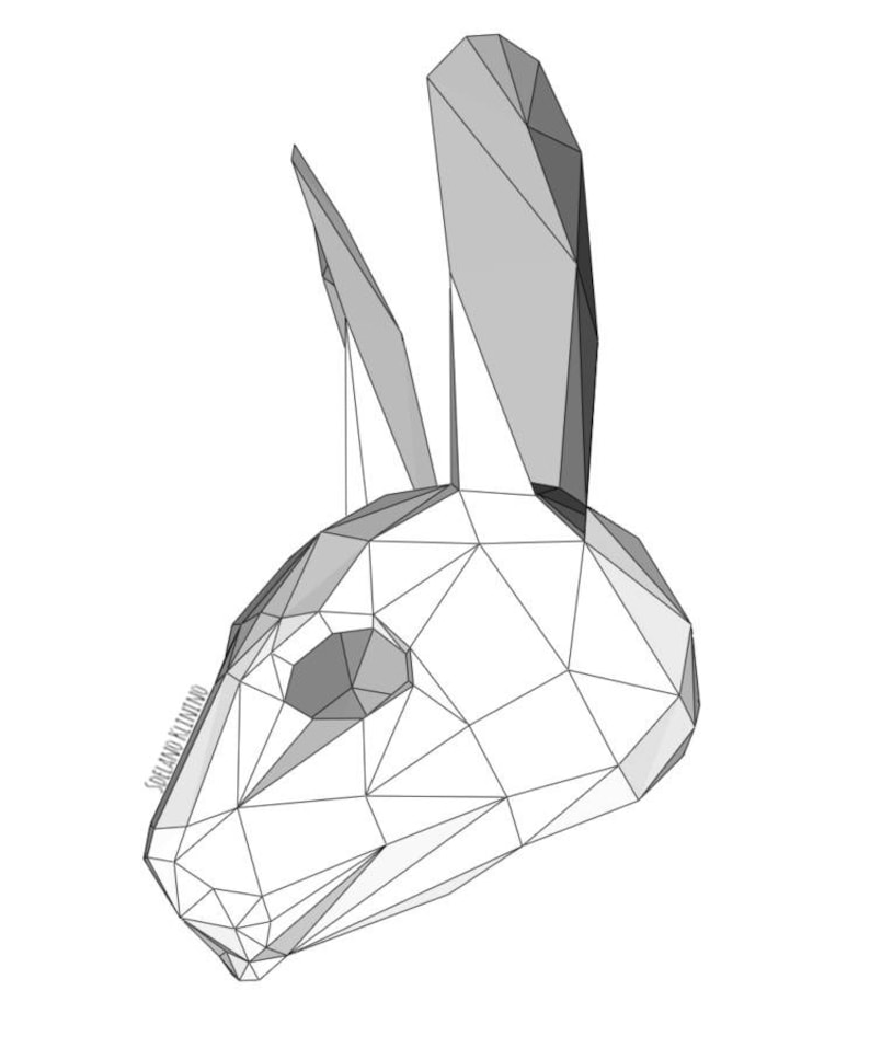 Паперкрафт схемы заяц