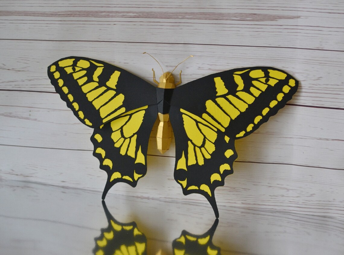 PAPERCRAFT BUTTERFLY 2 Templates / Butterfly DIY / Wall Decor Etsy
