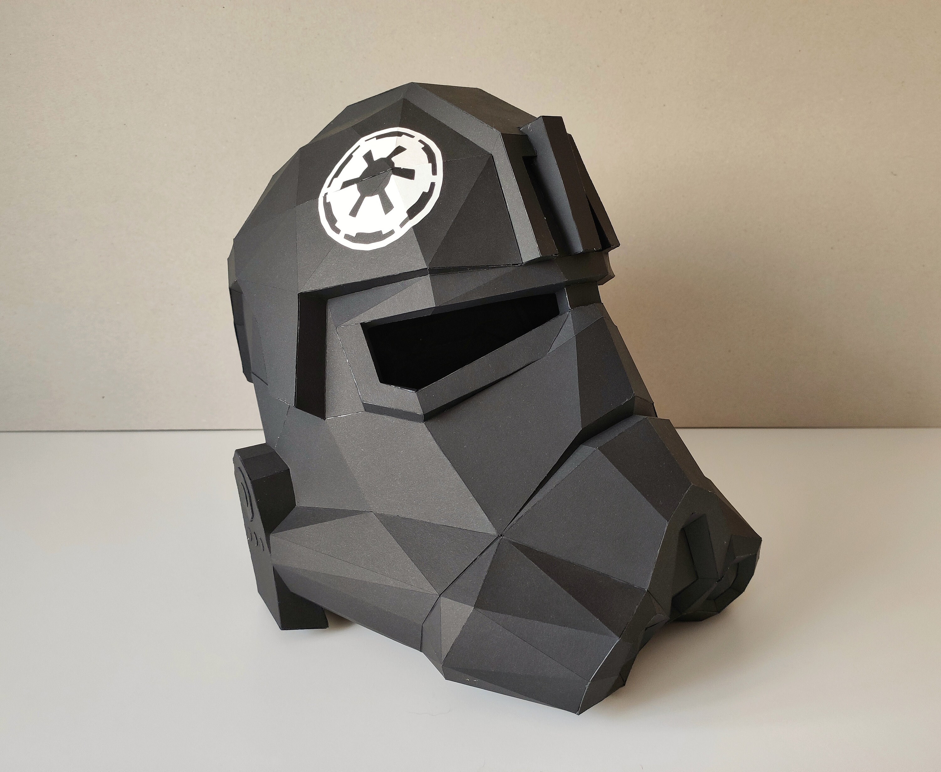 PAPERCRAFT STORMTROOPER HELMET / pdf papercraft template / tie Etsy