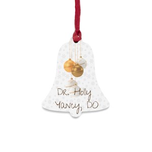 Doctor Ornament, Doctor Appreciation Gift, Medical School Gift, Gift for Doctor, Christmas Ornaments Personalized, Christmas Decor Gifts