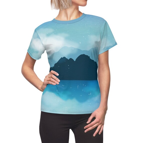 Mountain Shirt, Ocean Lover Tee, Ocean Shirt, All Over Print Shirt, Summer  Tee, Vacation Shirt, Best Friend Gift, Mothers Day, Nature Shirt 