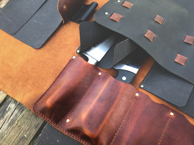 Tailormade Heavyduty Leather Knife Roll Bags of the CIA Etsy
