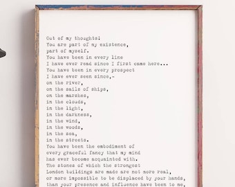 Charles Dickens – Zitat aus „Große Erwartungen“ als Kunstdruck in Schwarz-Weiß, ungerahmt und gerahmt – ein literarisches Geschenk