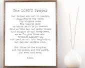 The LORD'S Prayer Quote Print in Black & White Unframed | Etsy