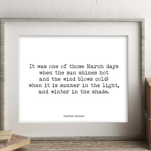 Charles Dickens Quote Print Wall Art From Great Expectations, Black ...