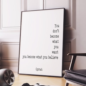 Oprah Quote Print Etsy