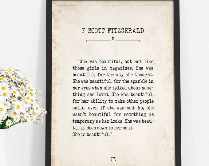 Inspirational Home Decor and Wall Art Book Quote by BookQuoteDecor