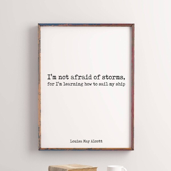 Not Afraid of Storms - Etsy