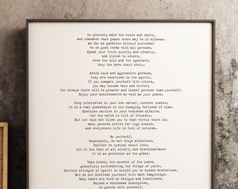 Desiderata Framed Art Print by Max Ehrmann
