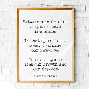 Viktor Frankl Citation Impression Tout Peut Etre Pris Dun Etsy Canada