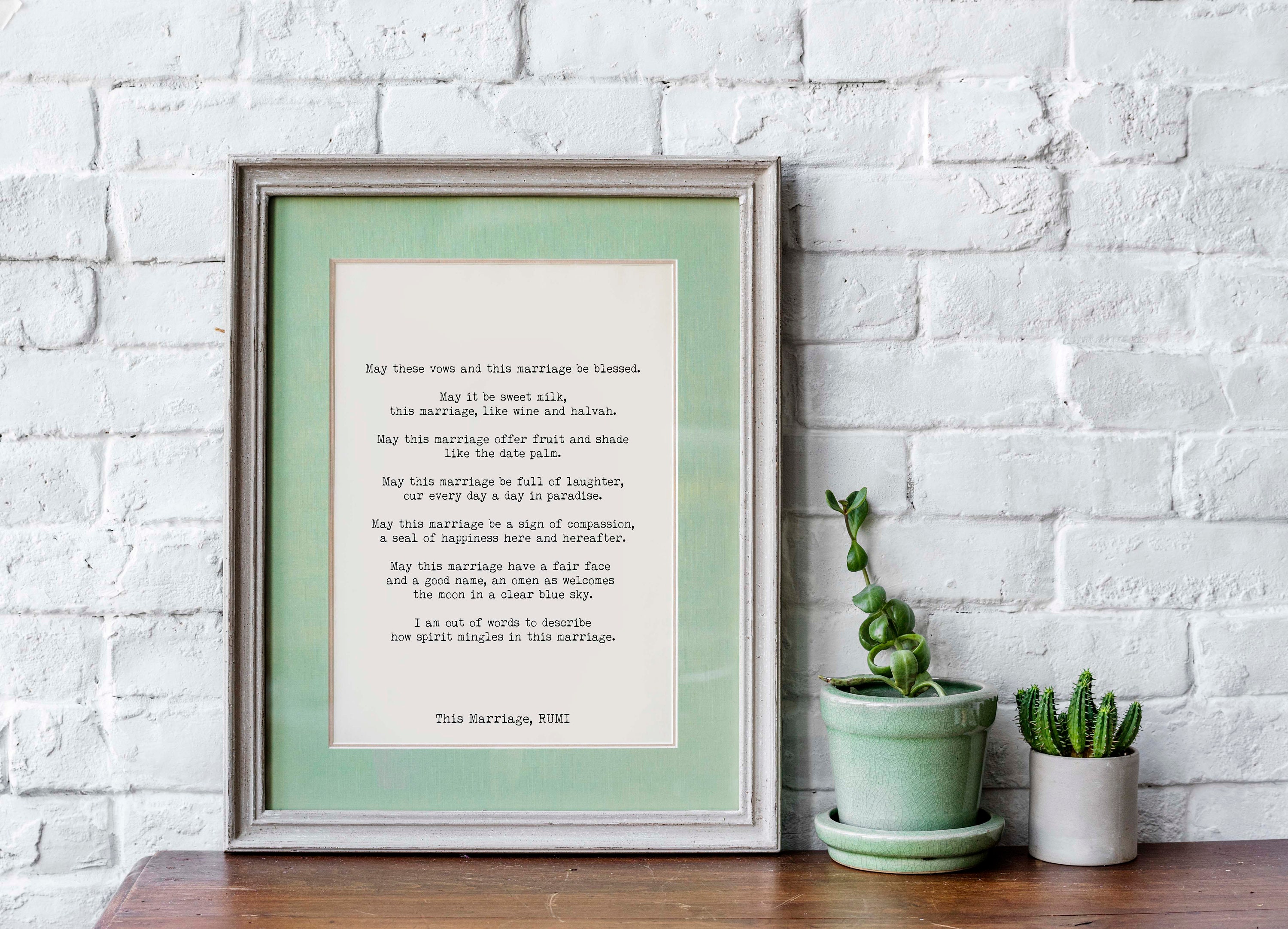 RUMI Hochzeit Gedicht Geschenk Hochzeitsdruck Liebe Gedicht Etsy