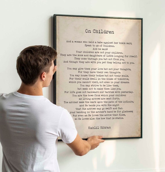 PRINTABLE on Children Kahlil Gibran Wall Art Prints INSTANT - Etsy
