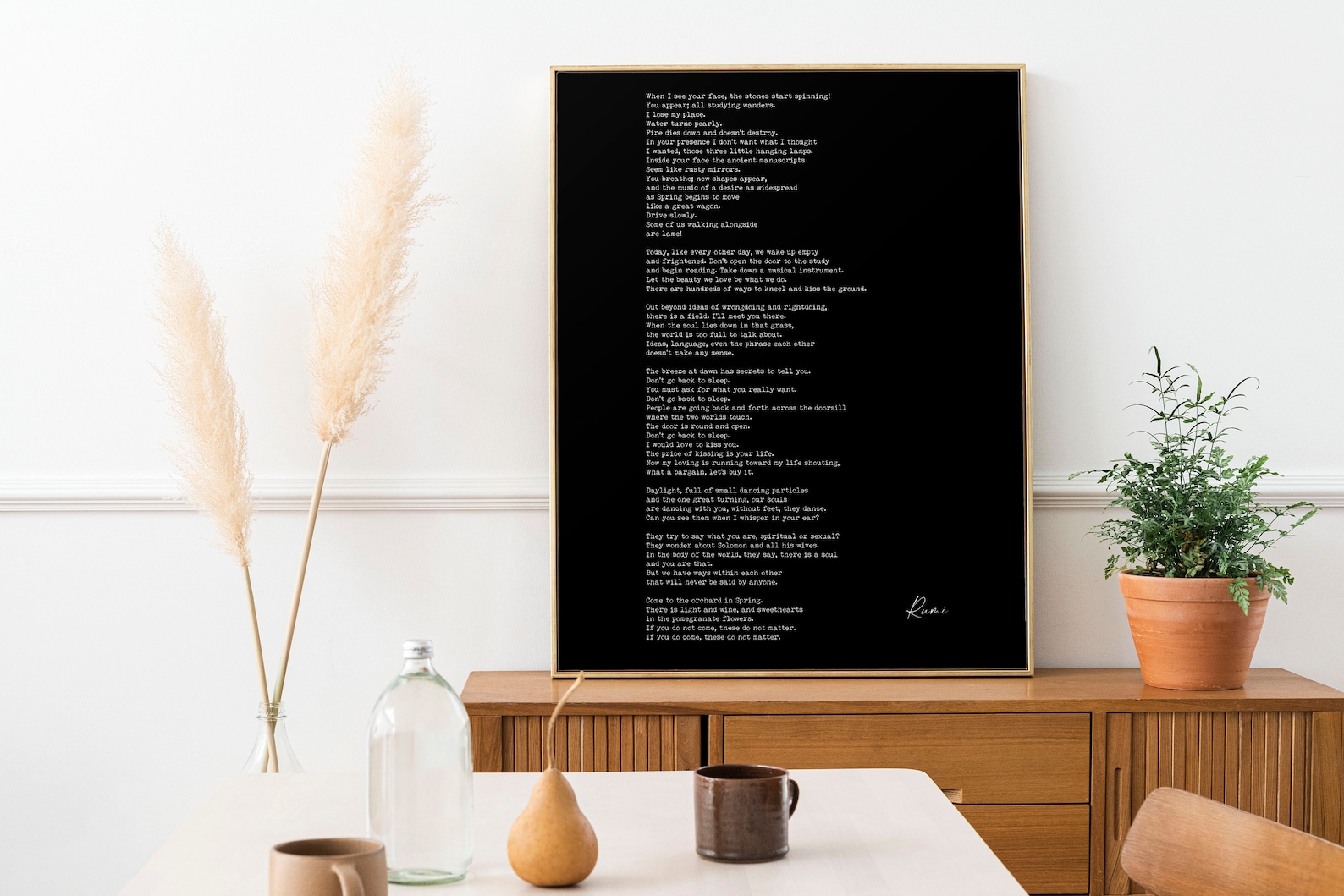 A Great Wagon Rumi Inspirational Poem Wall Art Ill Meet You Etsy