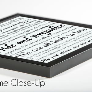 Framed Ralph Waldo Emerson Quote Print – Dream Life Motivational Poster in Typewriter Font, Vintage Style Wall Art image 4