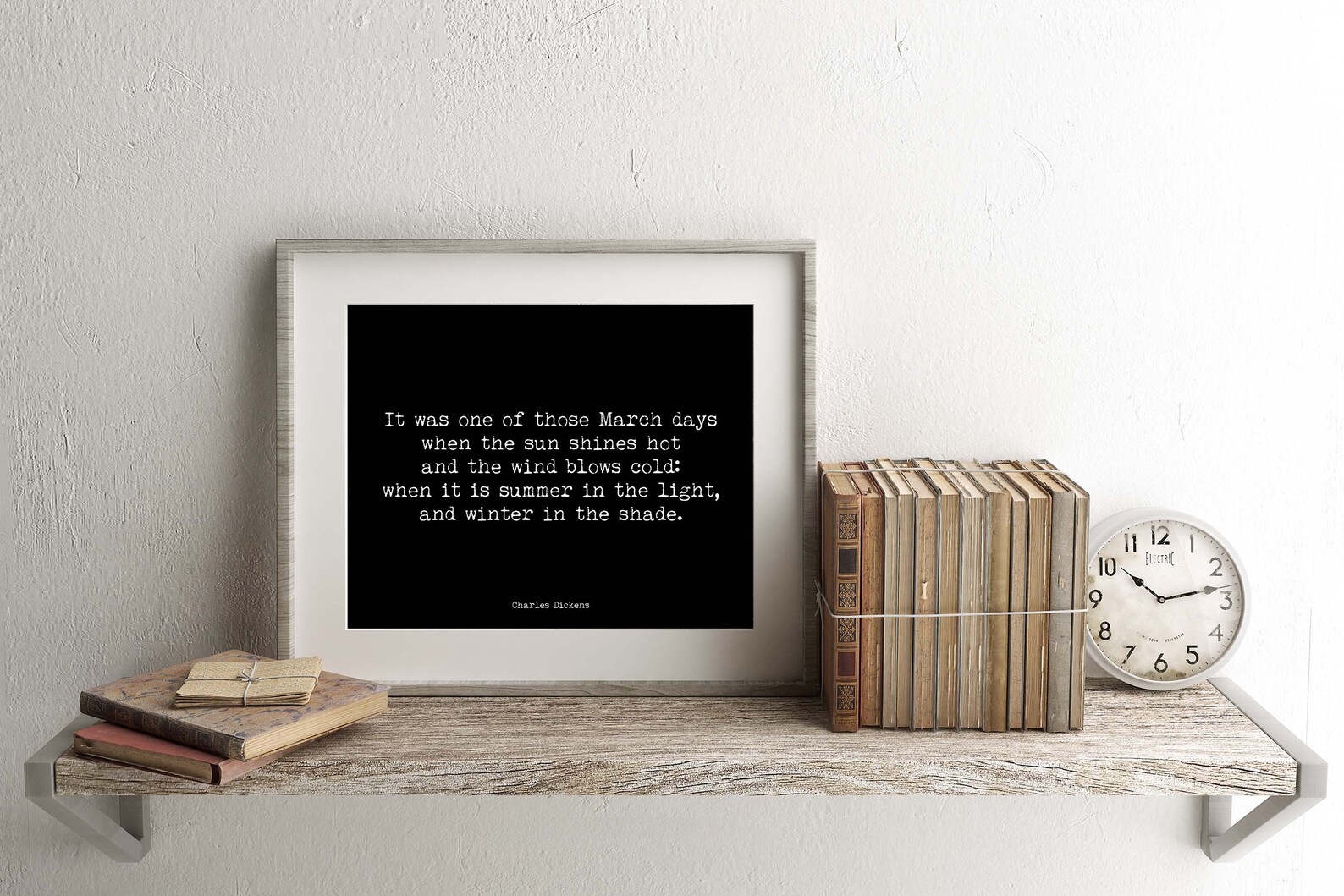 Charles Dickens Quote Print Wall Art From Great Expectations, Black ...