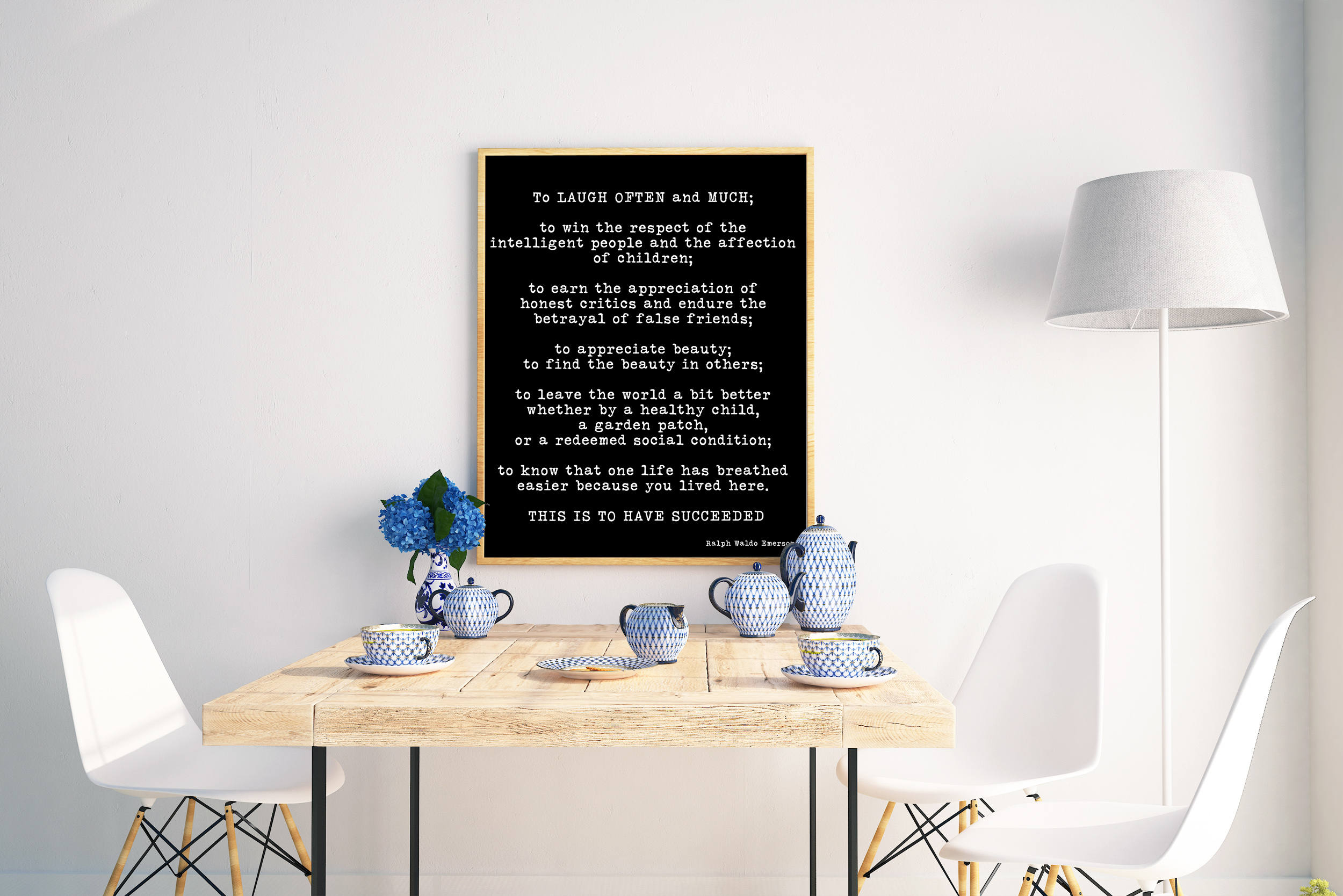 Ralph Waldo Emerson Quote Print - to Laugh Often and Much Wall Art ...