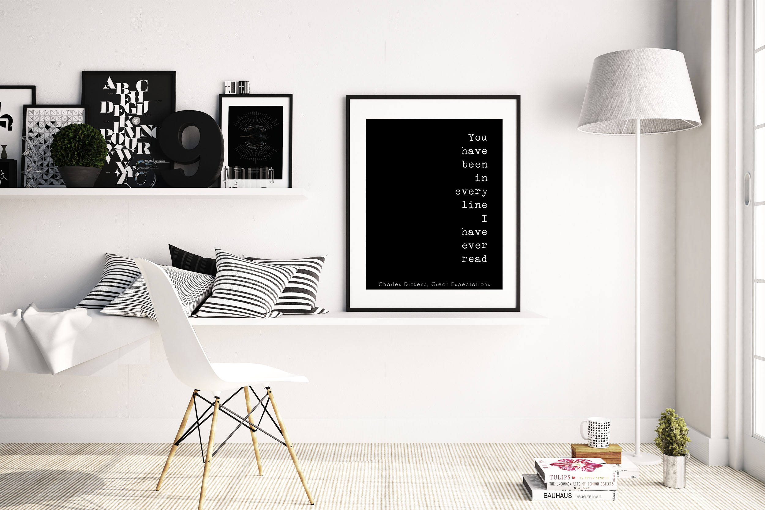 Charles Dickens Romantic Art Print, Framed & Unframed Quote Print From ...