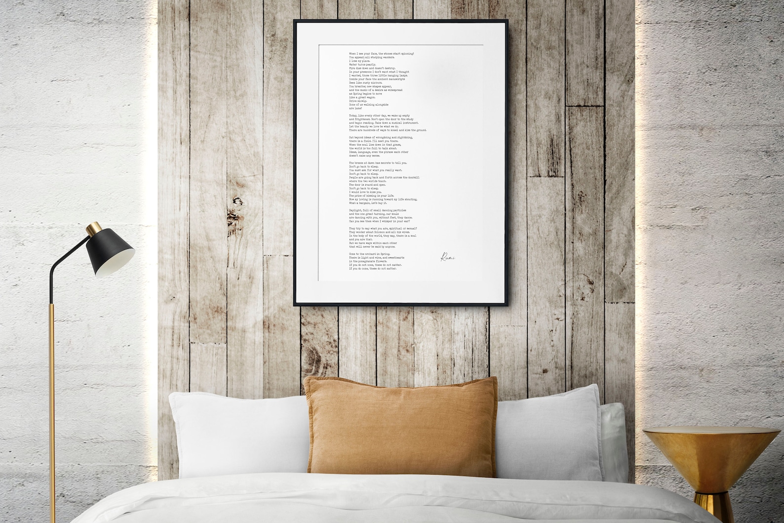 A Great Wagon Rumi Inspirational Poem Wall Art Ill Meet You Etsy