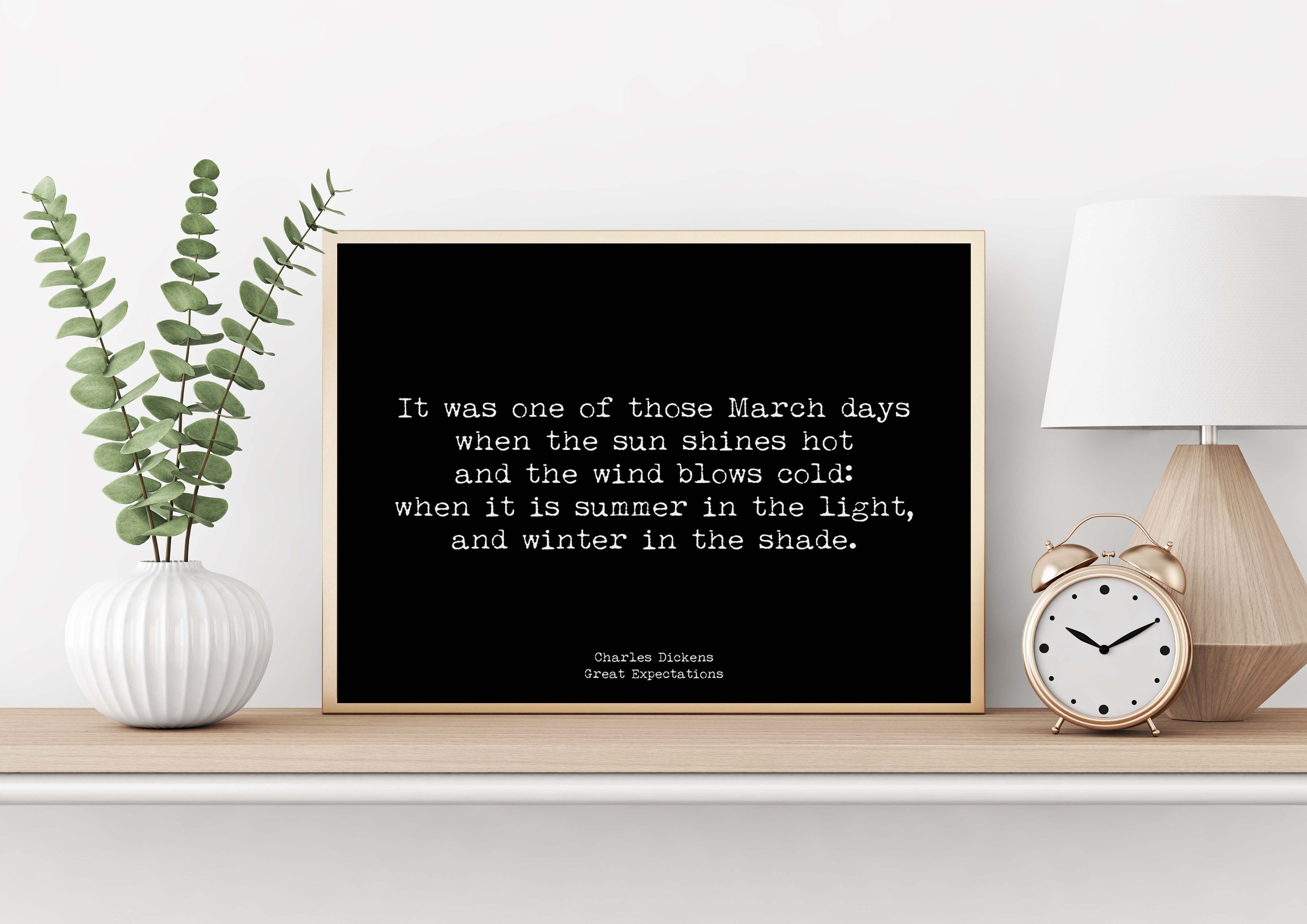 Charles Dickens Quote Print Wall Art From Great Expectations - Etsy UK