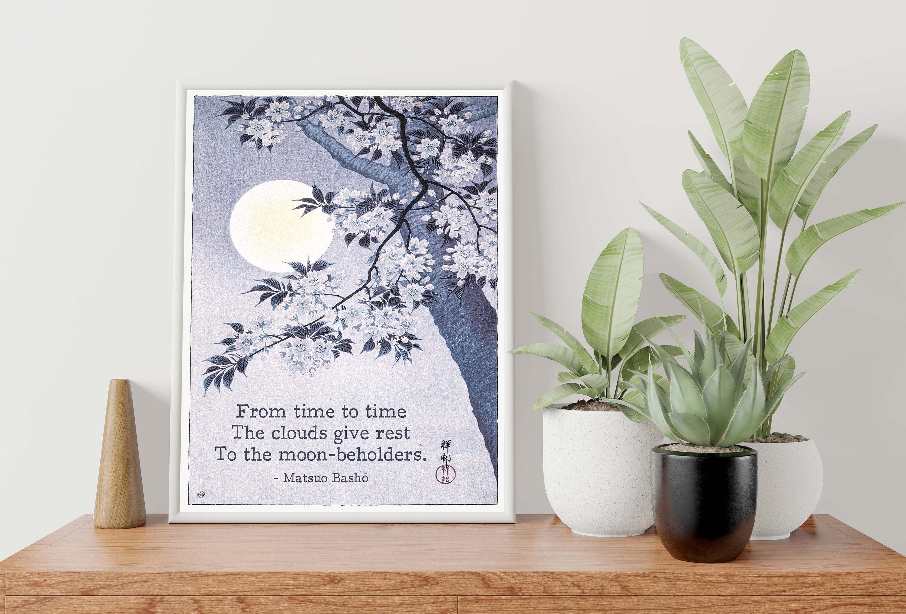 Matsuo Basho Haiku Poem Print Japanese Unframed Fine Art - Etsy