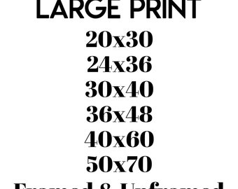 Large Wall Art Print | Oversized Quote Prints | Framed & Unframed