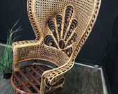 vintage wicker peacock chair peacock chair